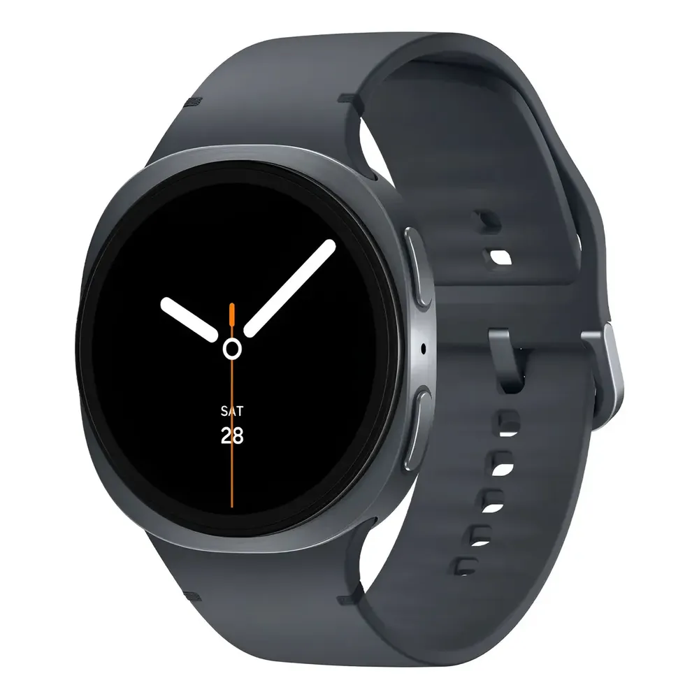 Samsung Watch 8 Sport 44mm Smarwatch Bluetooth Gray L330 Caja Gris Oscuro Malla Gris Oscuro Bisel Gris Oscuro Diseño De La Malla Fluoroelastómero
